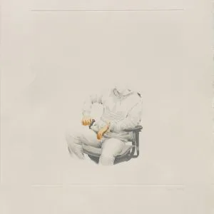 Retrato con manos pintadas Adidas